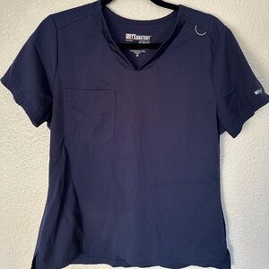 Grey's Anatomy Active Women's Dark Blue Scrub Top